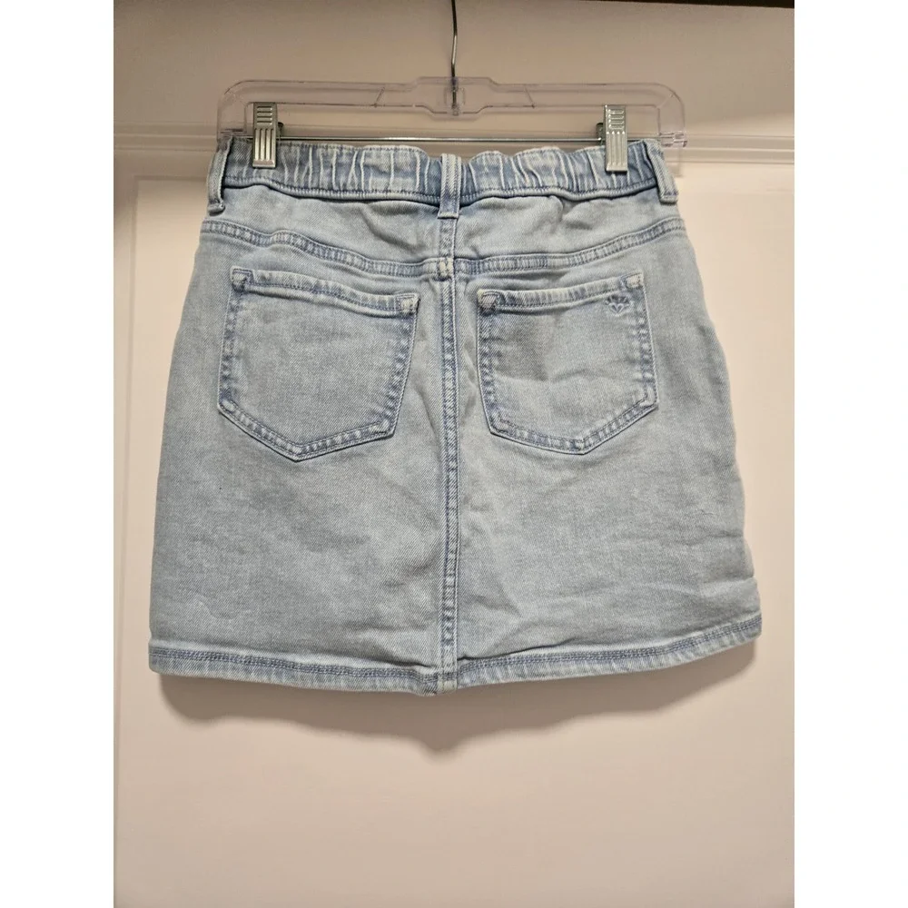 Justice x Care Bears Girls Denim Jacket Skirt Set Light Wash Two-Tone L 12/14